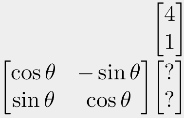 Applying a 2d rotation matrix